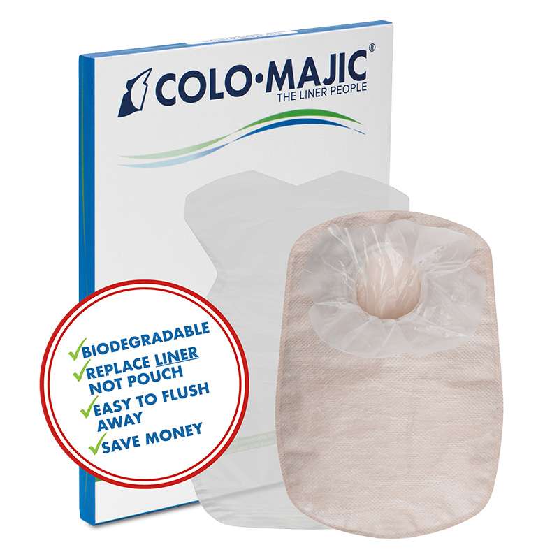 Bx/100 Colo-Majic Biodegradable Flushable Liners Regular 45-57Mm (1 3/4"-2 1/4) - BeHope