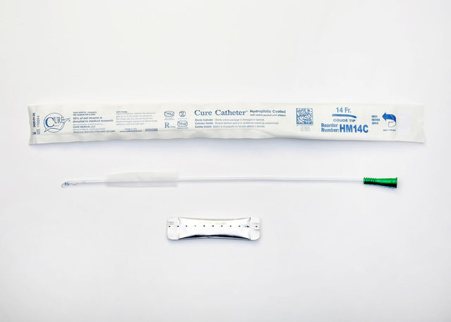 Cure Intermittent 16" Coude Tip Hydrophilic 14fr - Box Of 30 - BeHope