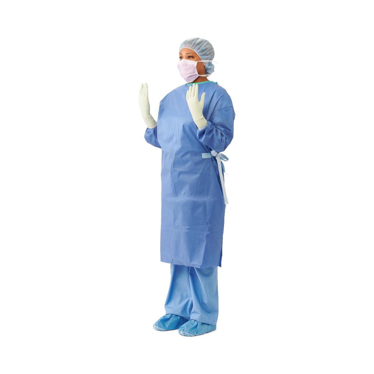 Sterile Non-Reinforced Eclipse Surgical Gowns with Set-In Sleeves Level 2 Disposable