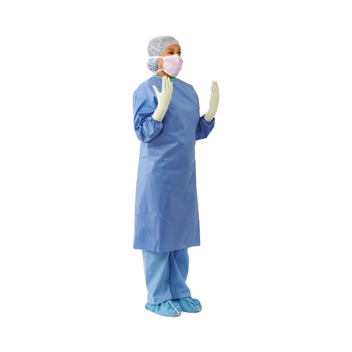 Sterile Non-Reinforced Eclipse Surgical Gowns with Set-In Sleeves Level 2 Disposable