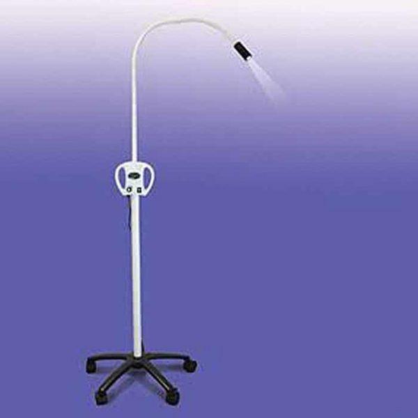 Exam Light With Flexible Arm, Hp Led 6500 Kelvin Light, 5 Caster Mobilebase, Black - Behope