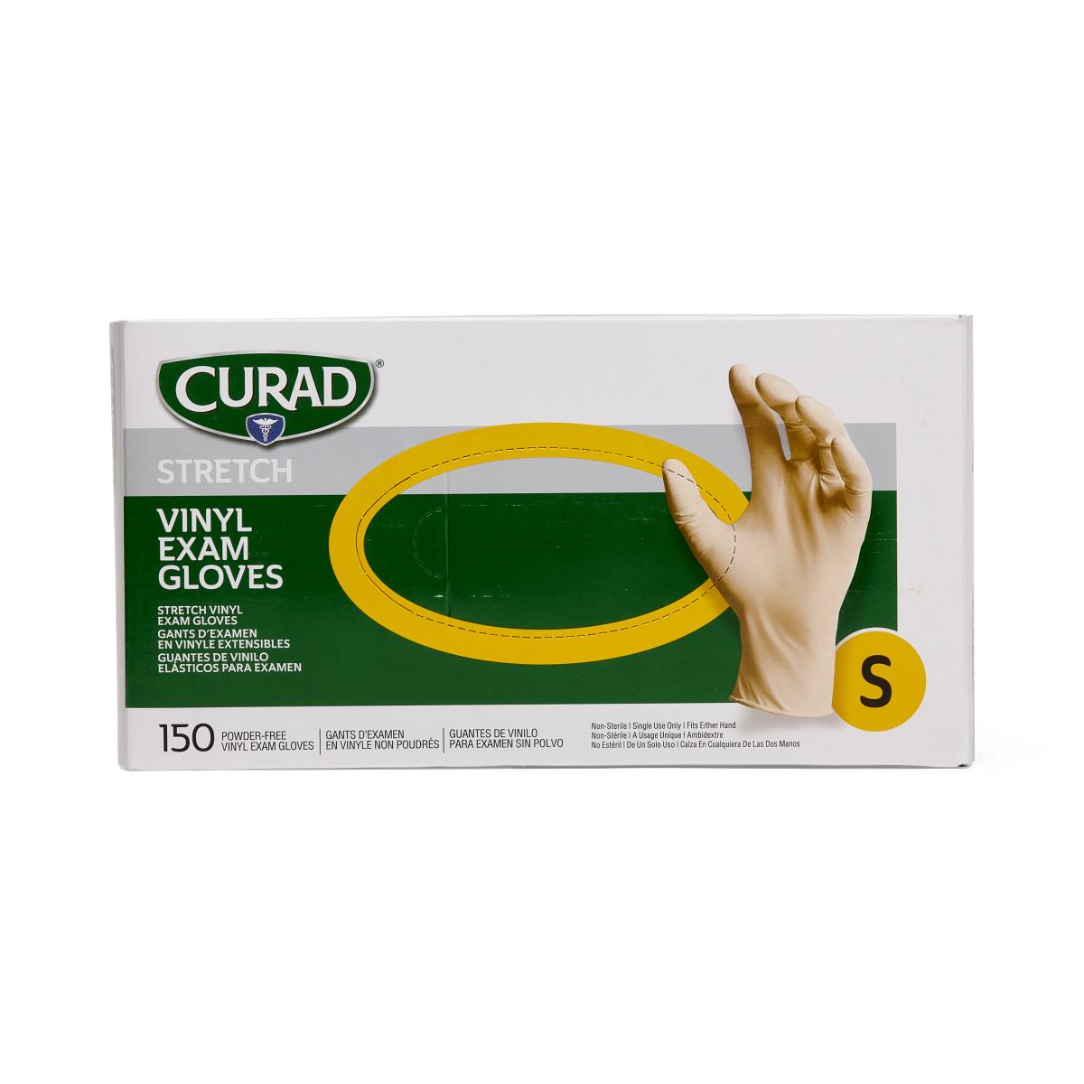 CURAD Powder-free Synthetic Stretch Vinyl Exam Gloves