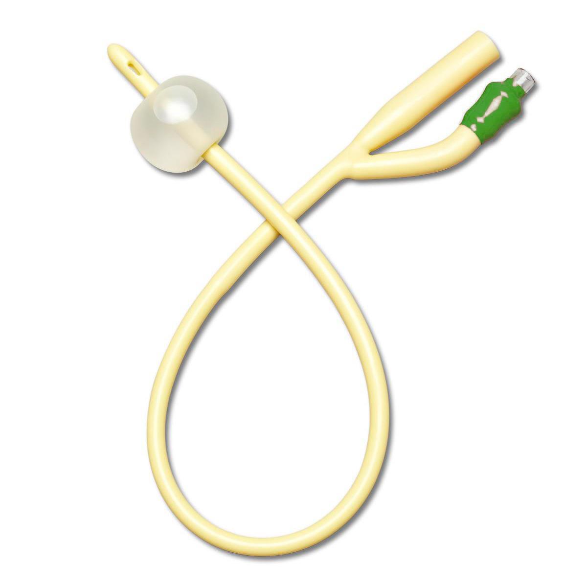 Silicone-elastomer Coated Latex Foley Catheter With Straight Tip (pack Of 12)
