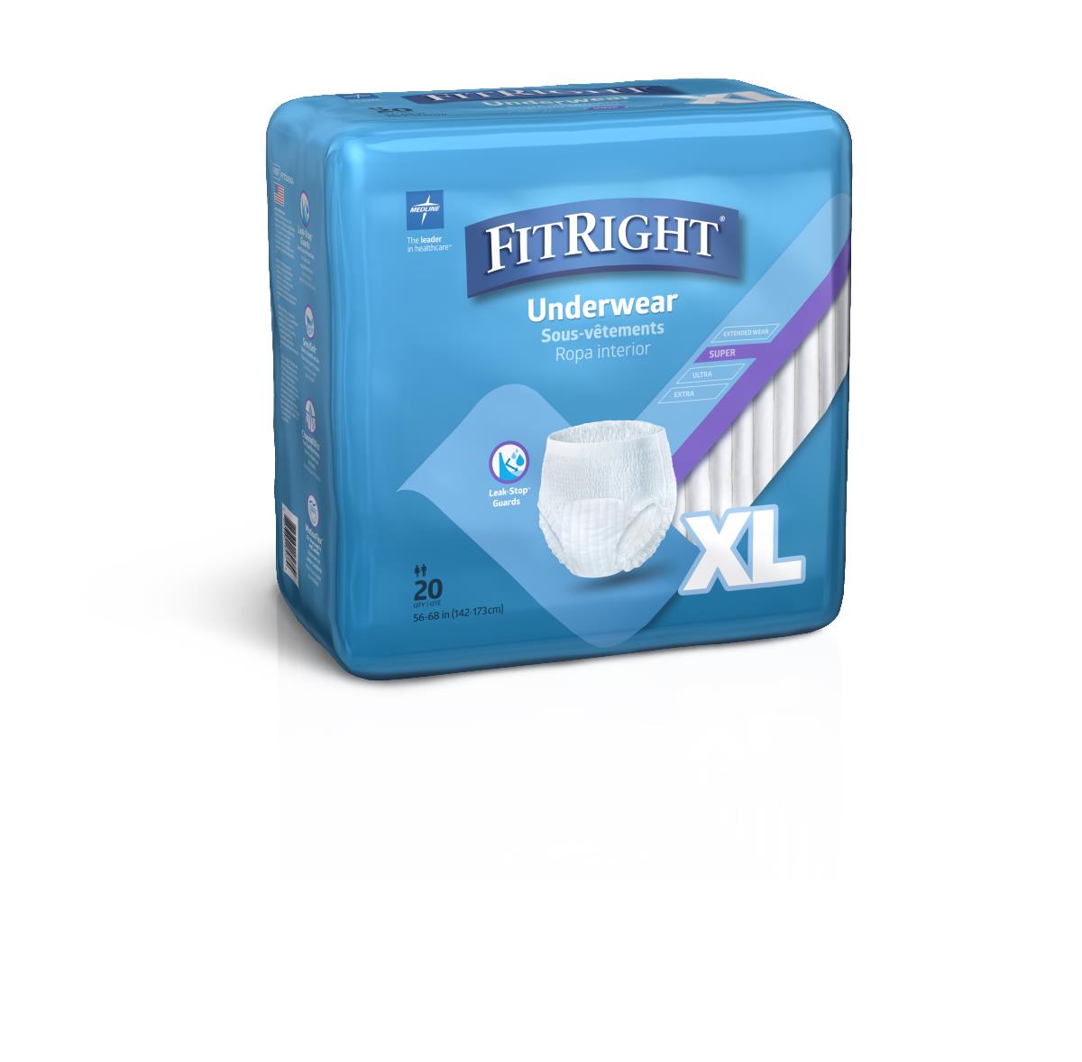 FitRight Super Protective Adult Incontinence Underwear
