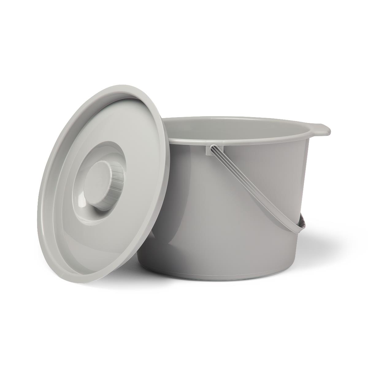 Medline Commode Buckets with Lid and Handle