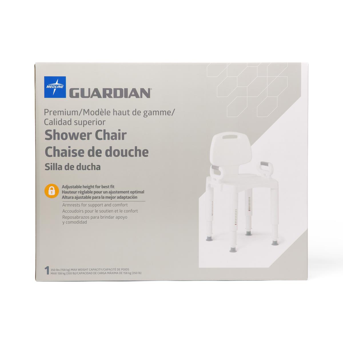 Shower Chair,with Back,premium Premium Series Shower Chair With Back