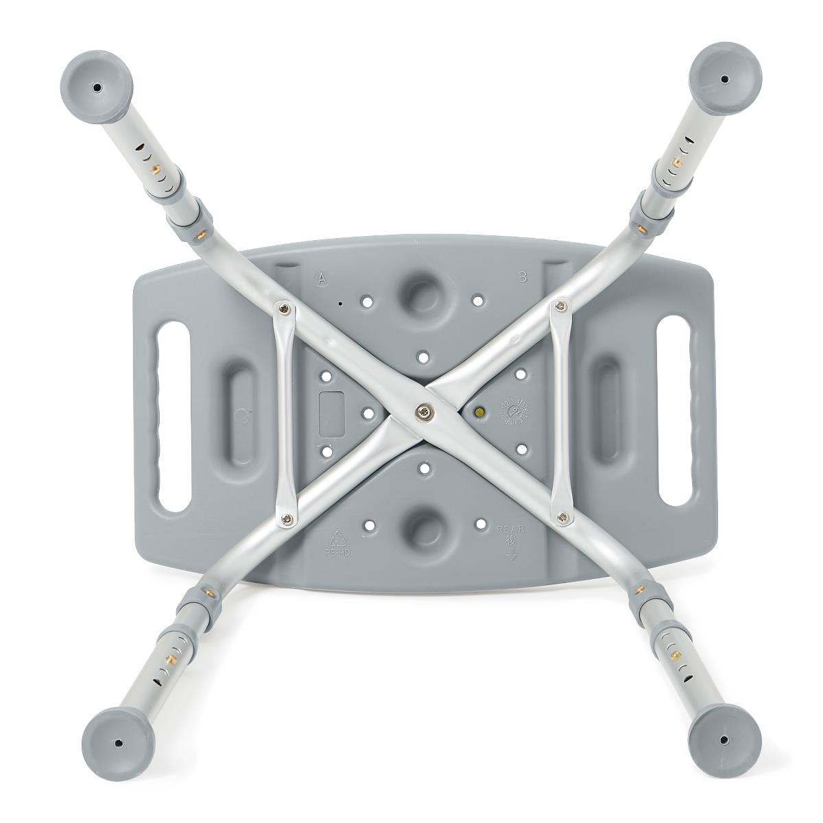 Guardian Aluminum Bath/shower Chair, No Back, Grey, Knockdown, 400lbcapacity Each