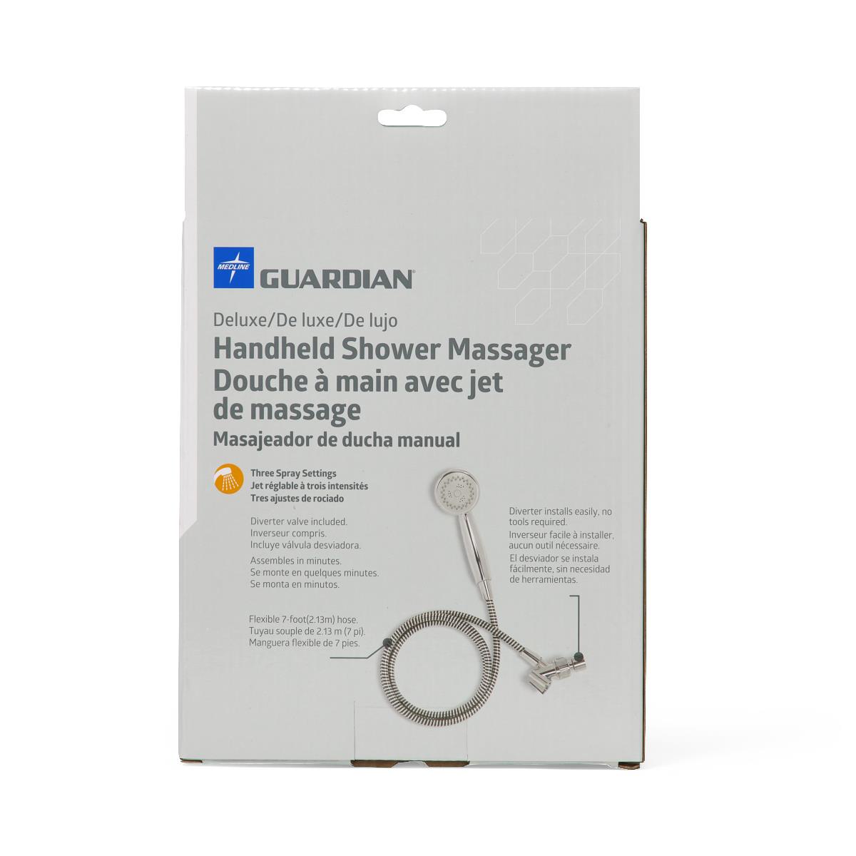 Handheld Shower,massager,deluxe Deluxe Handheld Shower Massager Withthree Massaging Options Each