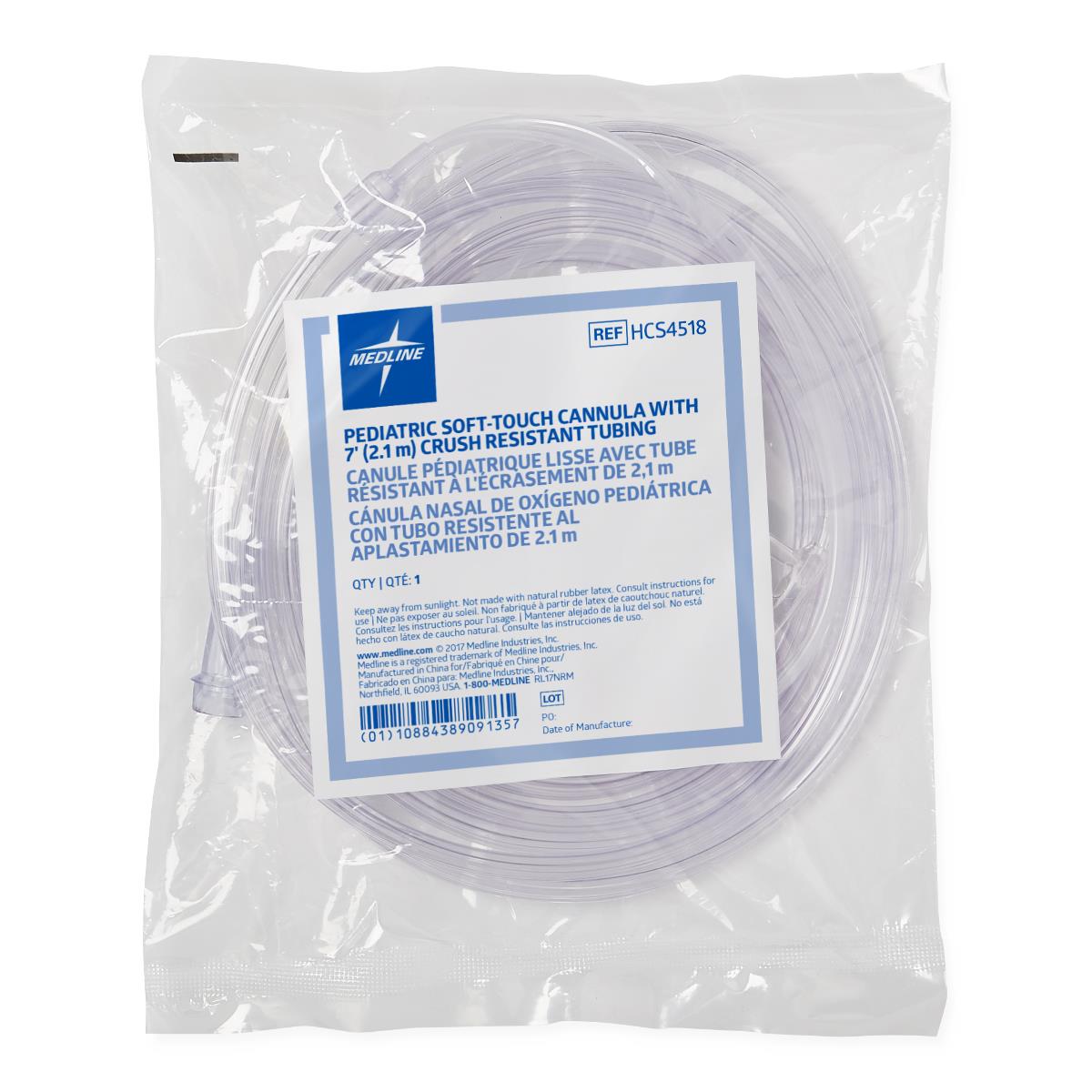 Medline Soft-Touch Oxygen Cannulas with Standard Connectors