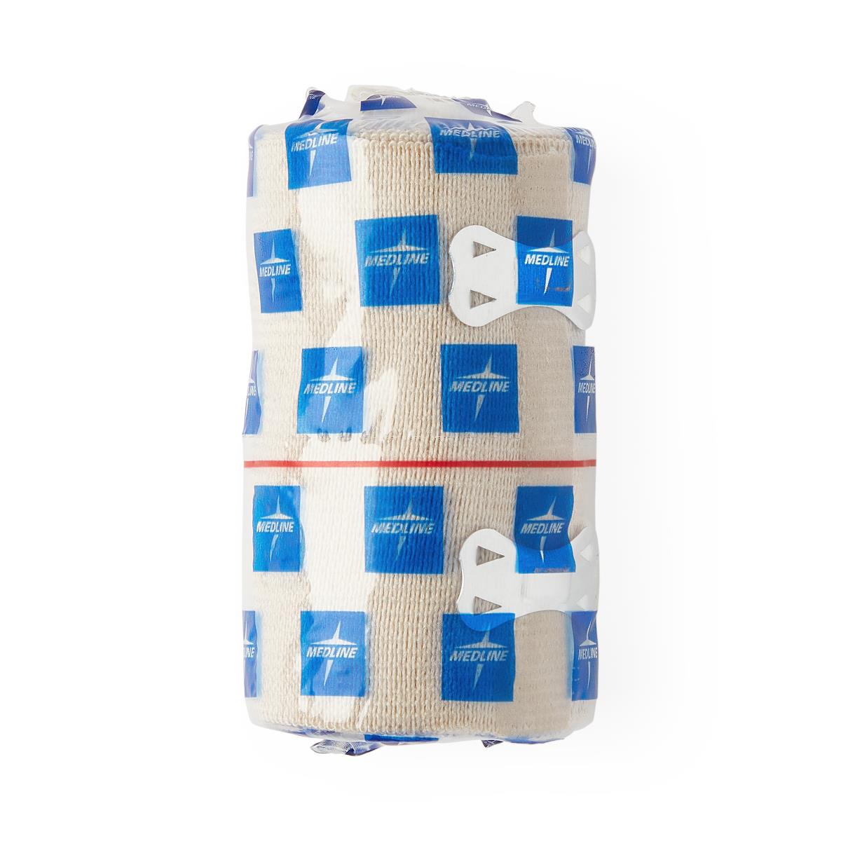 Medline Sure-wrap Wraparound Elastic Bandage With Clips