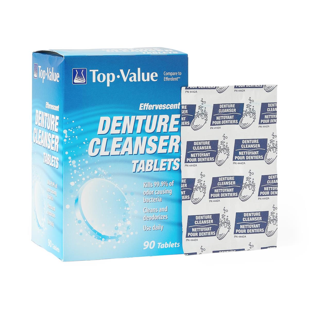 Denture Cleanser Tablet Box/90 Each
