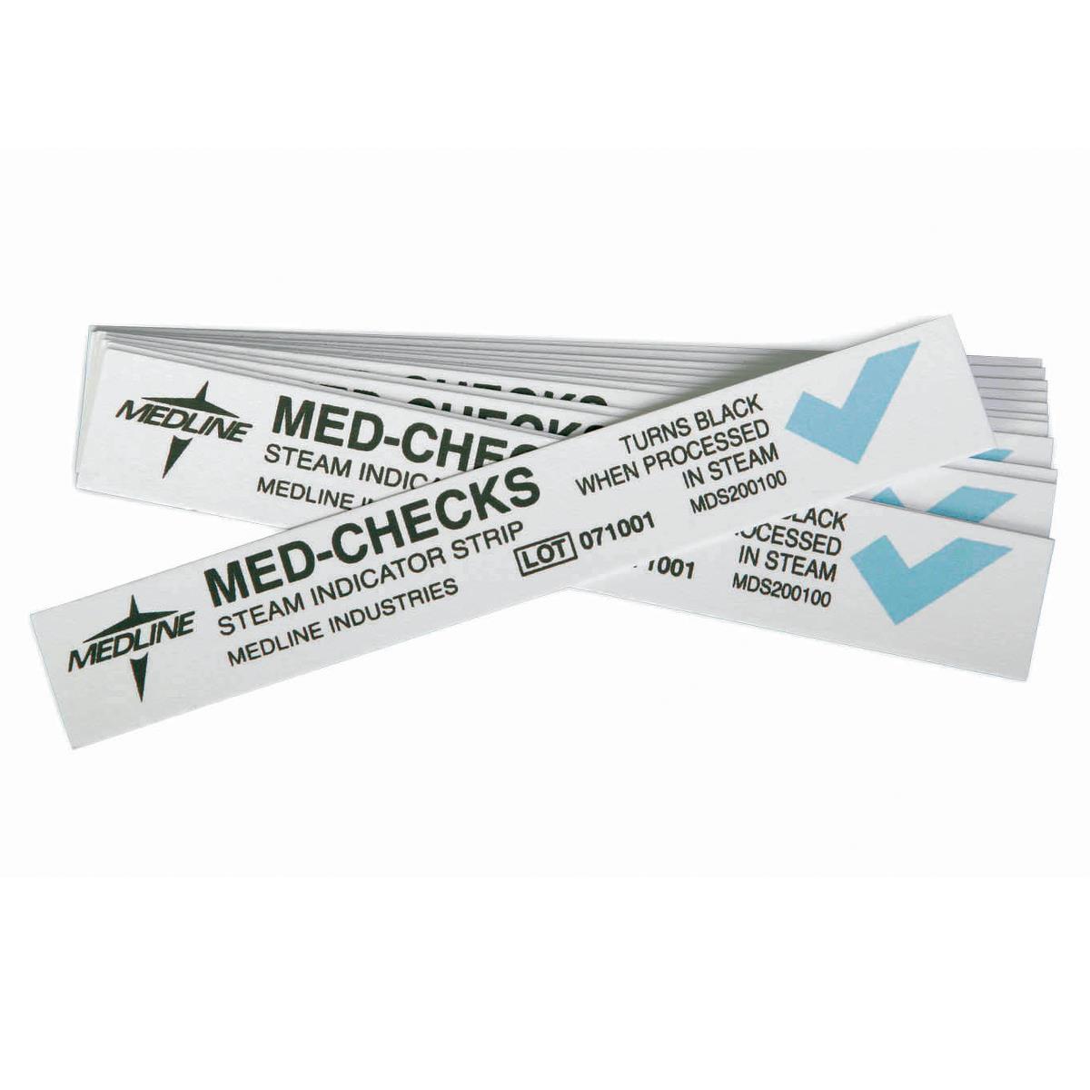 Med-checks Class 4 Steam Sterilizer Indicator Strip 4" Box/250