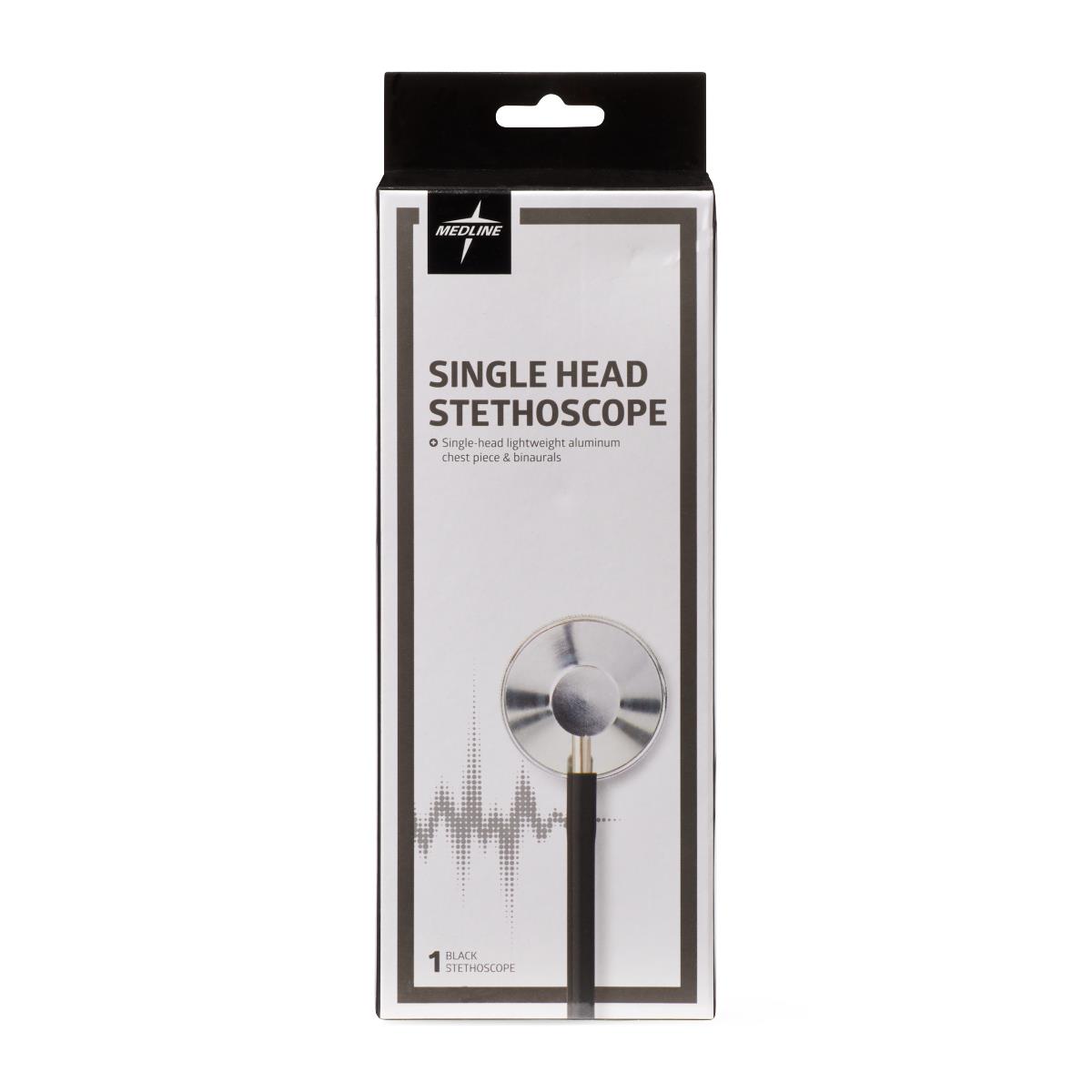 Medline Lightweight Single-Head Stethoscope 22" Tubing