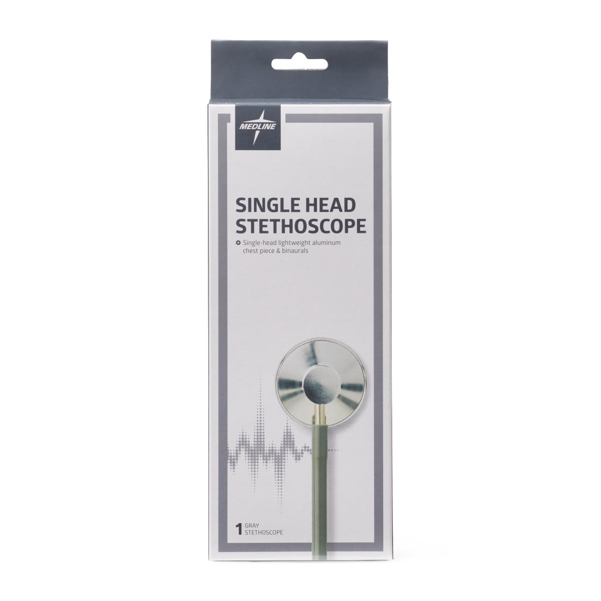 Medline Lightweight Single-Head Stethoscope 22" Tubing