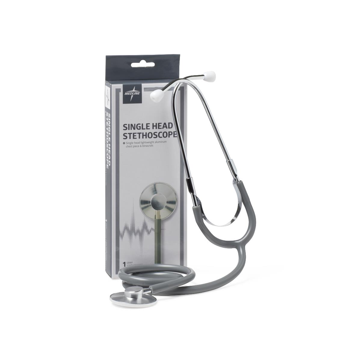 Medline Lightweight Single-Head Stethoscope 22" Tubing