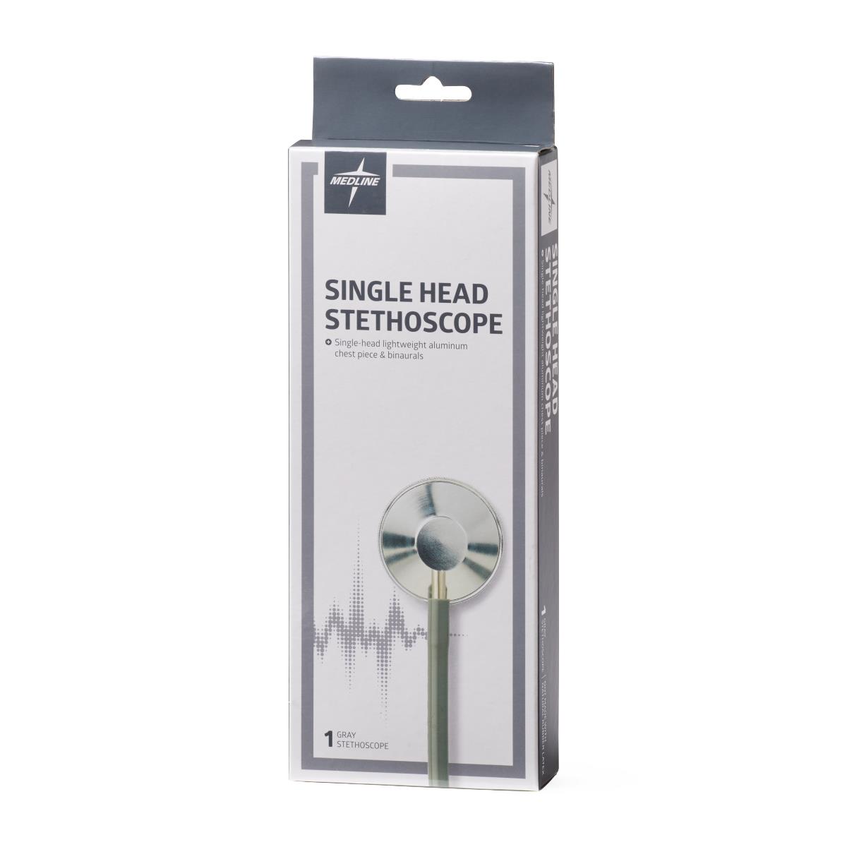 Medline Lightweight Single-Head Stethoscope 22" Tubing
