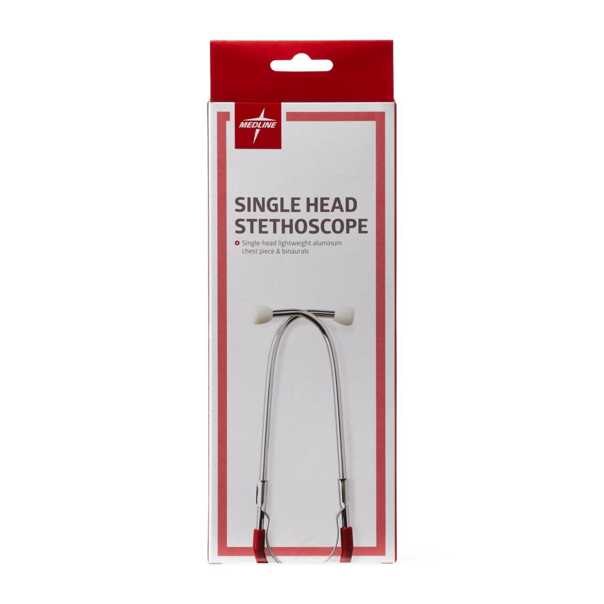 Medline Lightweight Single-Head Stethoscope 22" Tubing