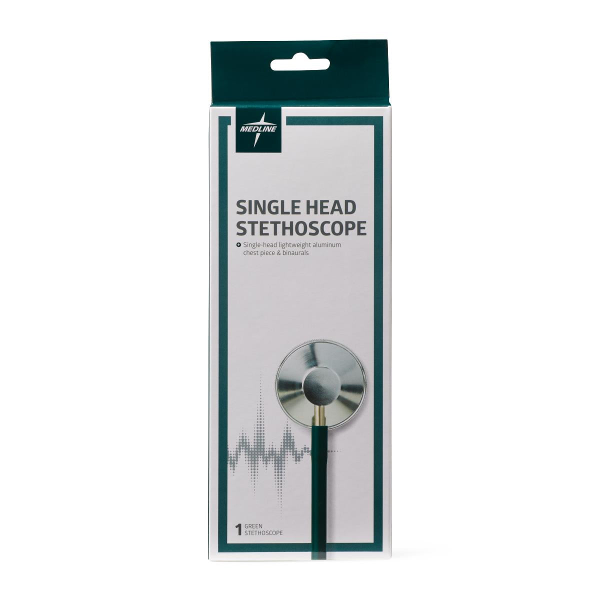 Medline Lightweight Single-Head Stethoscope 22" Tubing