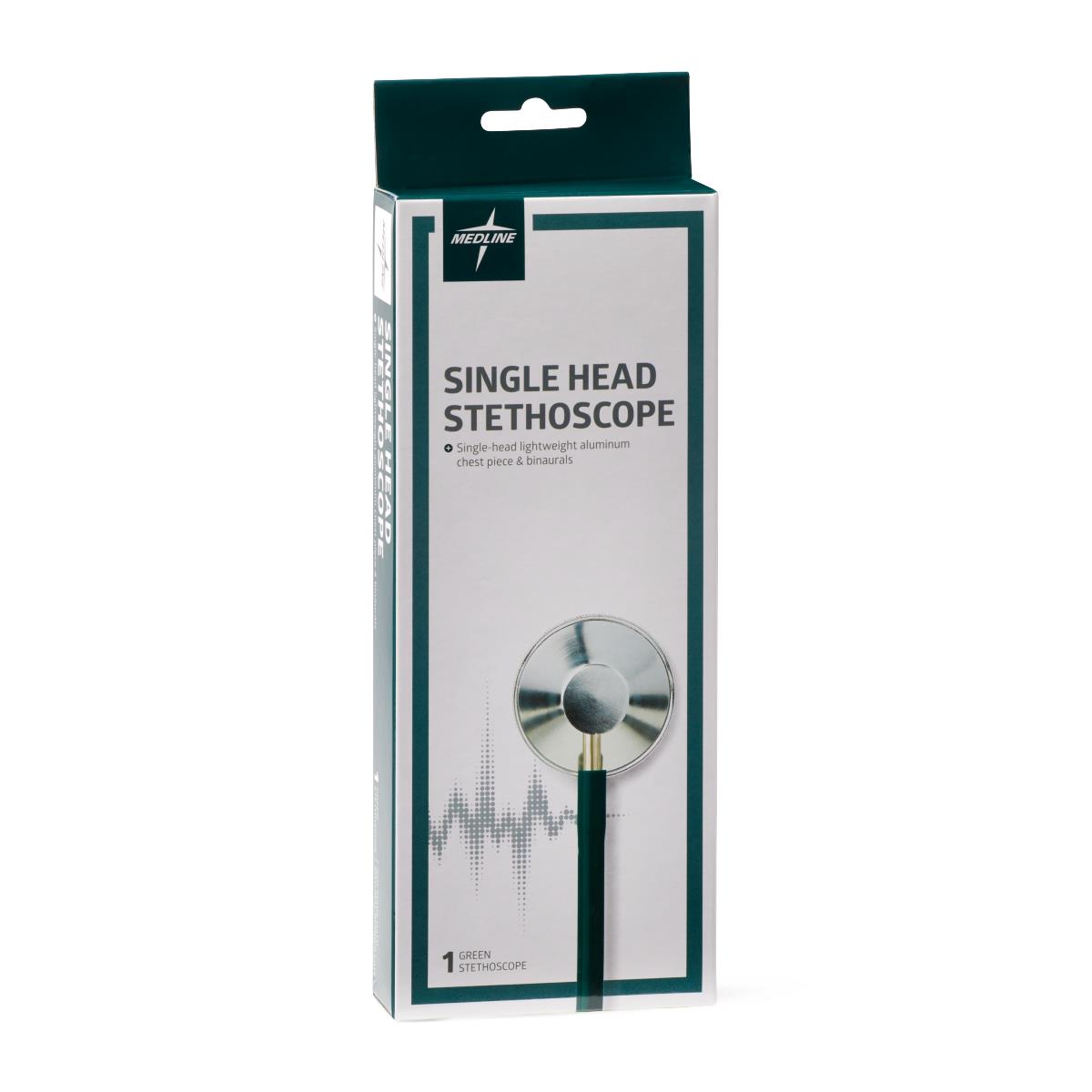 Medline Lightweight Single-Head Stethoscope 22" Tubing