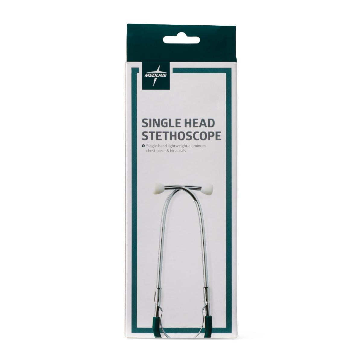 Medline Lightweight Single-Head Stethoscope 22" Tubing