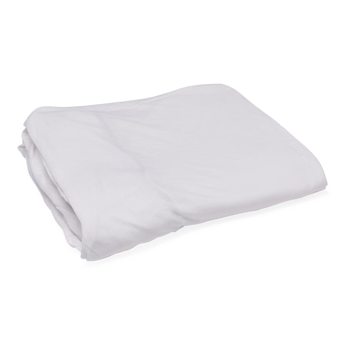Soft-fit Knit Contour Fitted Sheets 36" X 80â€/84" 19oz Weight 55%cotton/45% Poly Blend 6 Per Poly Pack White Pkg/6 Each
