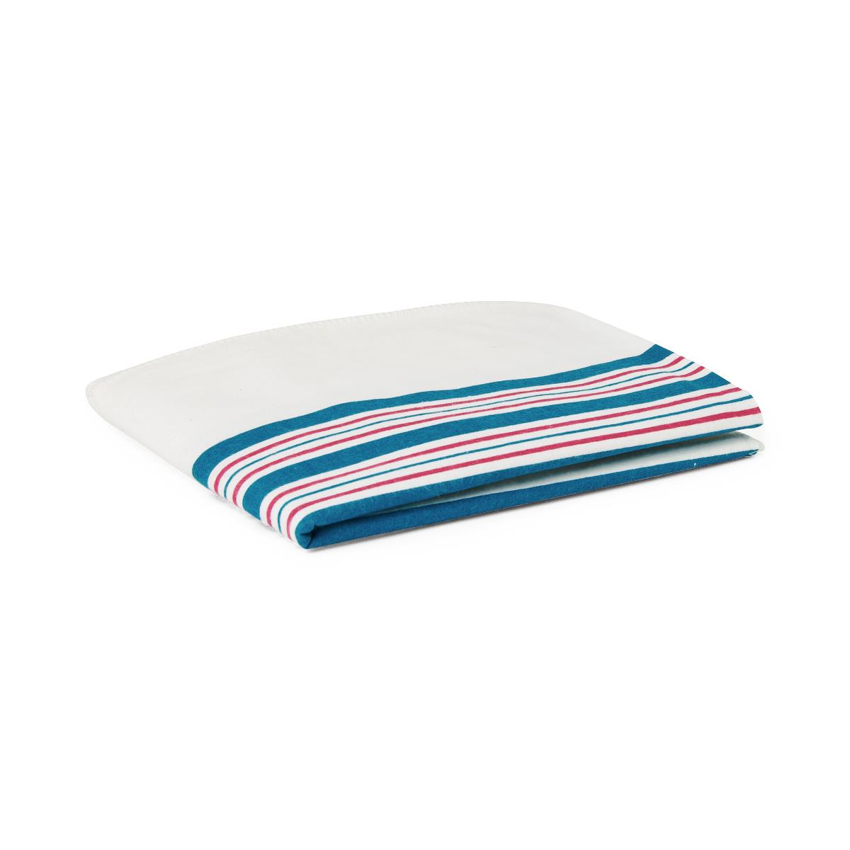 Blanket Baby 100% Cotton 30"x40" Pink And Blue Stripe Each