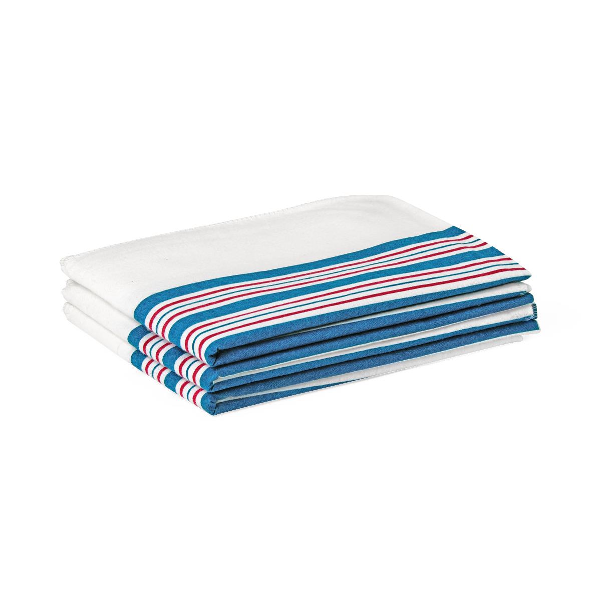 Blanket Baby 100% Cotton 30"x40" Pink And Blue Stripe Each