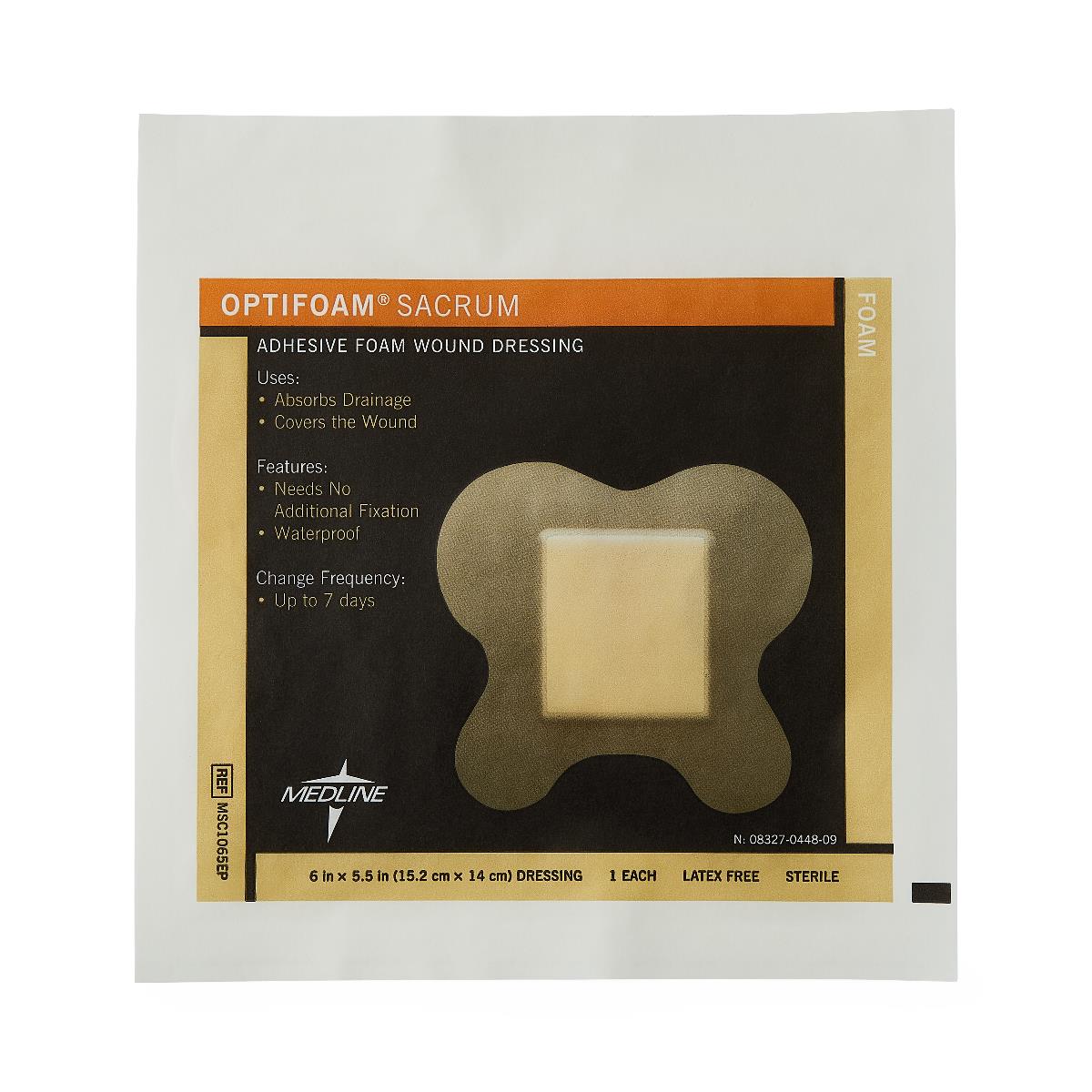 Optifoam Adhesive Foam Dressing Sacral 15cm X 14cm Box/10 Each