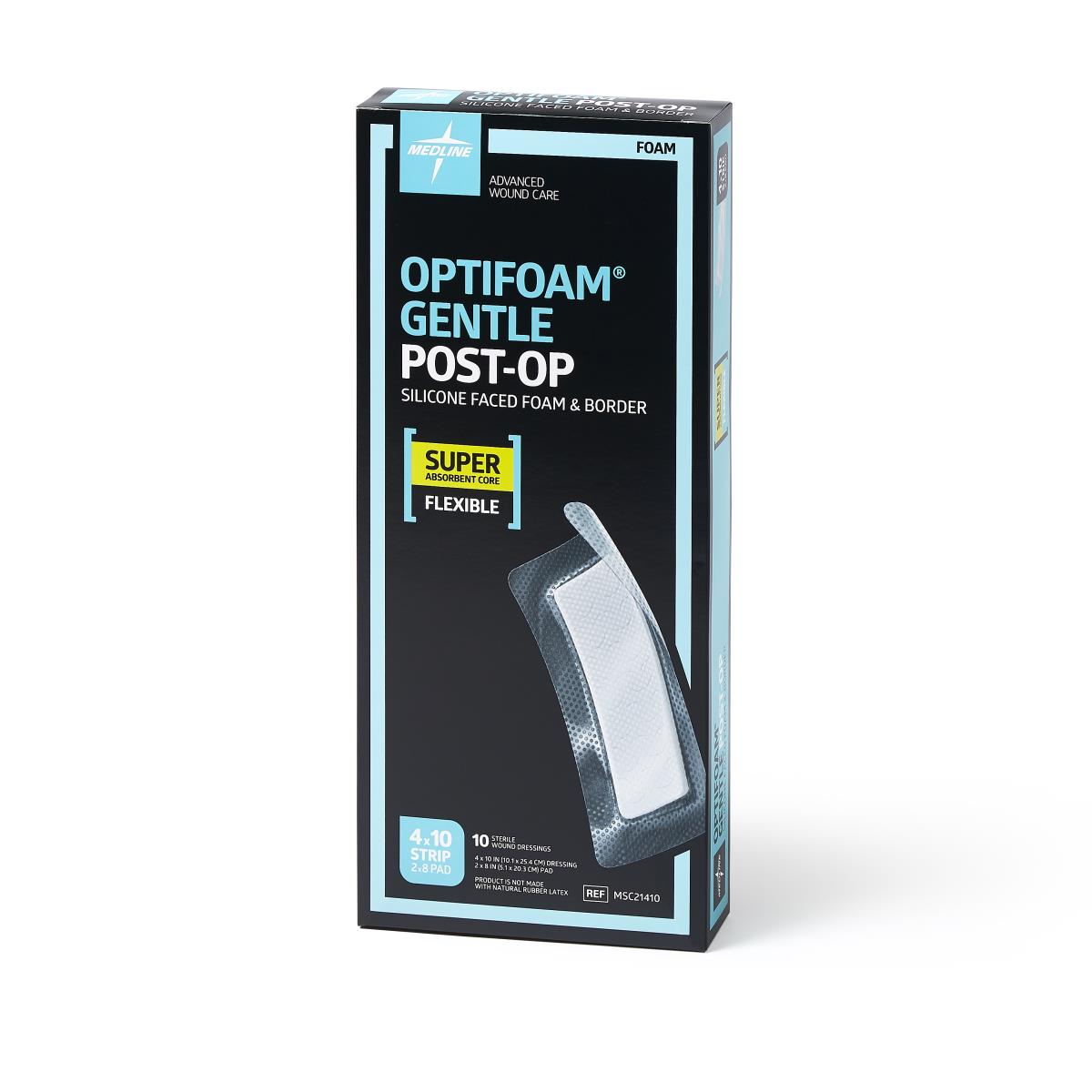 Optifoam Gentle Post-Op Foam Wound Dressings Silicone Adhesive Super Absorbent Foam Dressing With Border