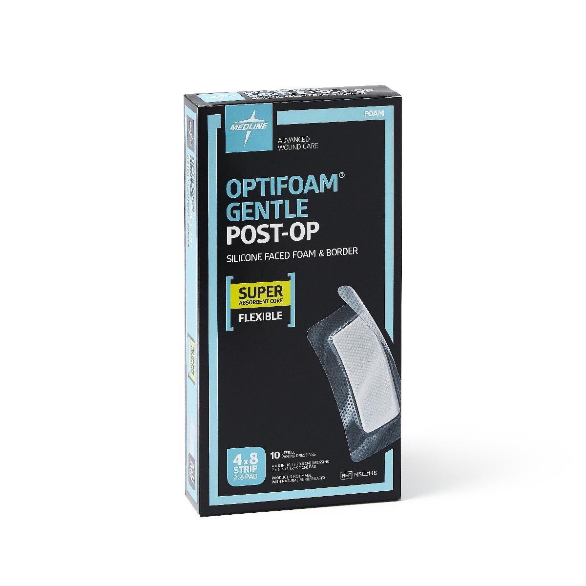 Optifoam Gentle Post-Op Foam Wound Dressings Silicone Adhesive Super Absorbent Foam Dressing With Border