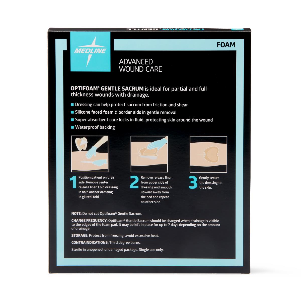 Optifoam Gentle Silicone-Faced Foam Wound Dressings
