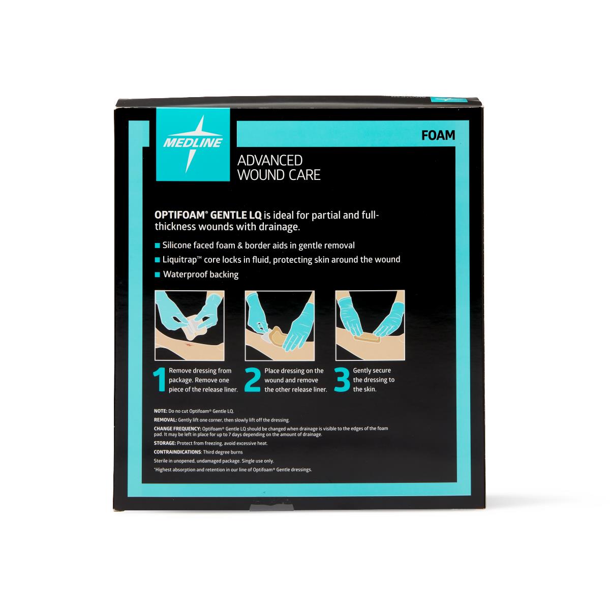 Optifoam Gentle Silicone-Faced Foam Wound Dressings