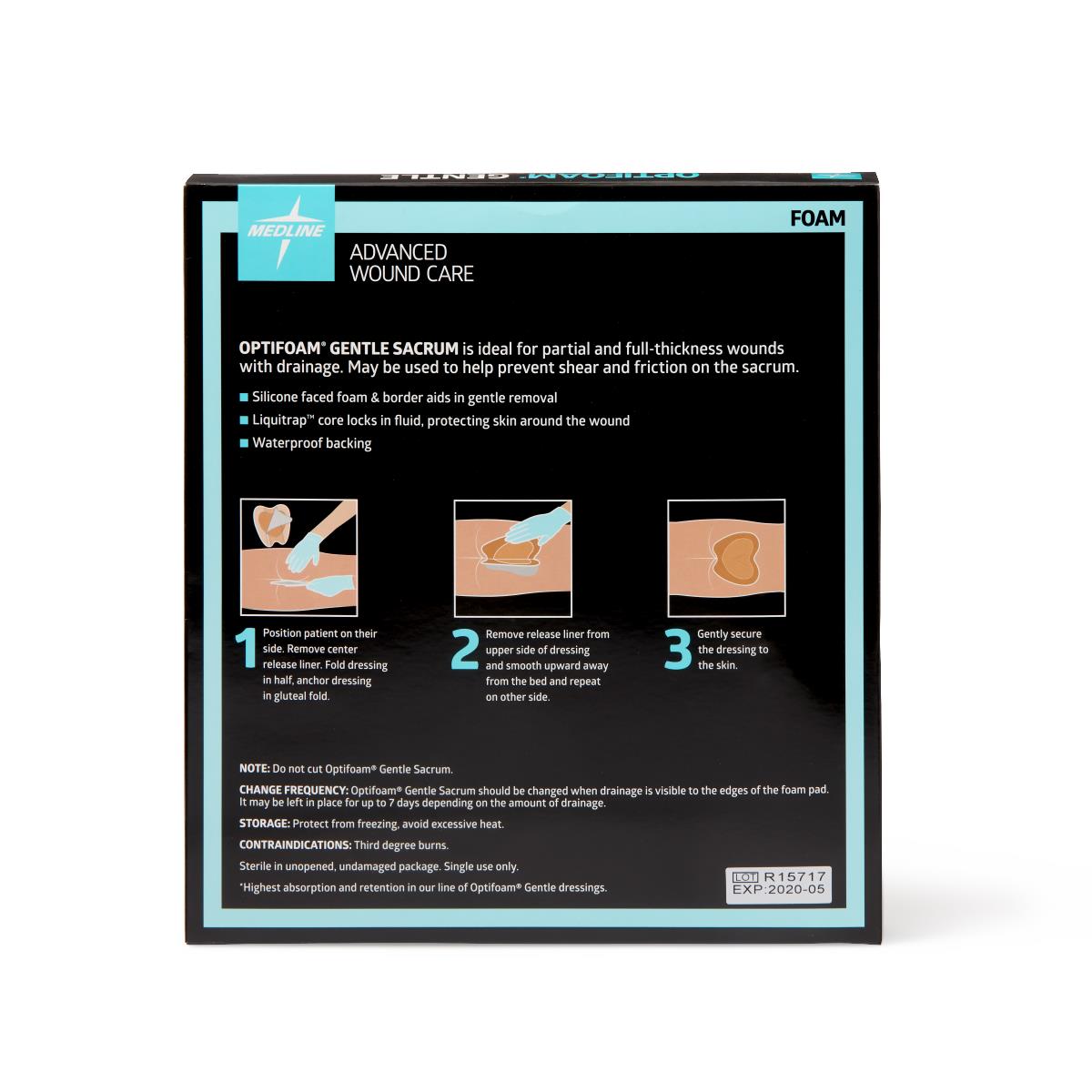 Optifoam Gentle Silicone-Faced Foam Wound Dressings