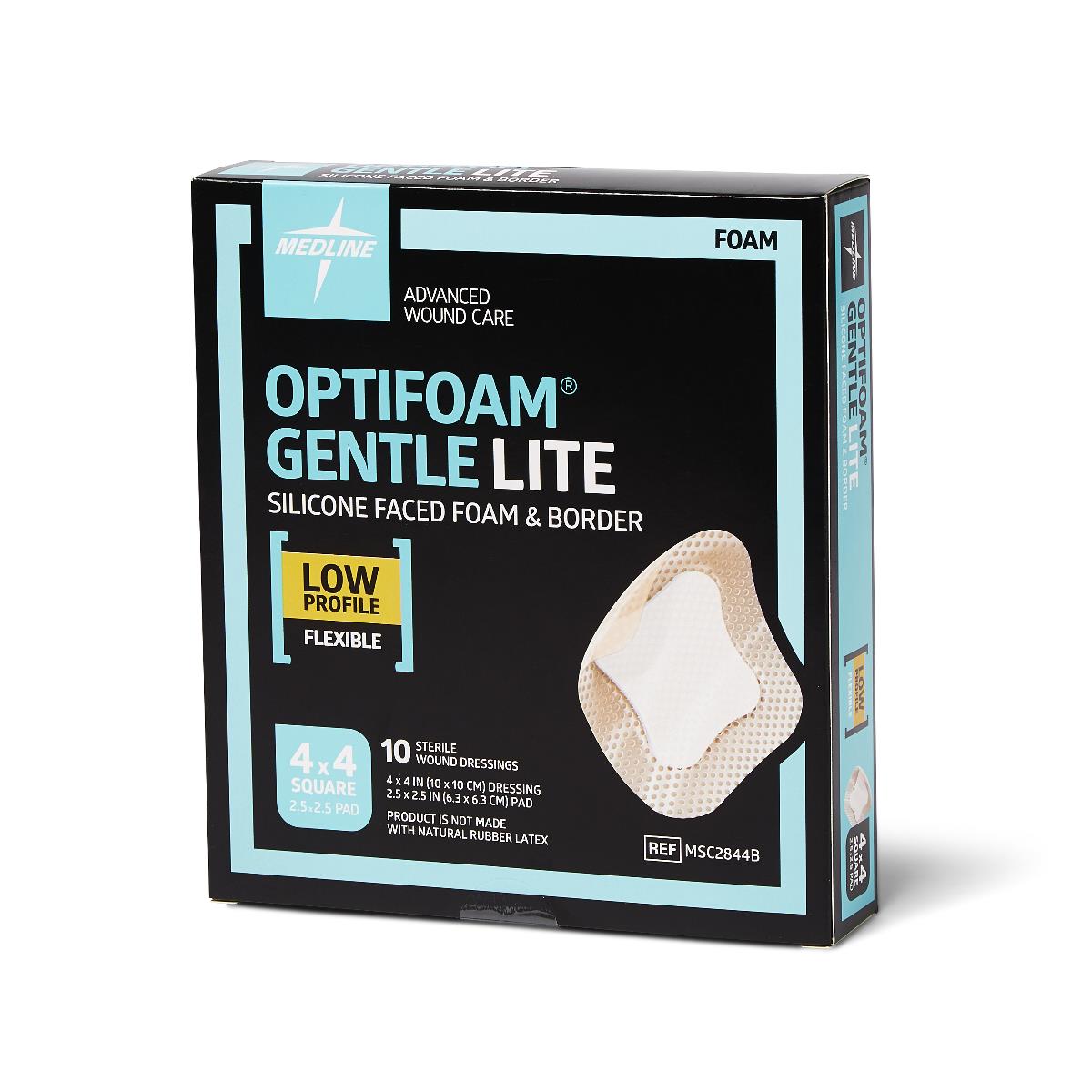 Optifoam Gentle Lite Foam Wound Dressings With Silicone Adhesive