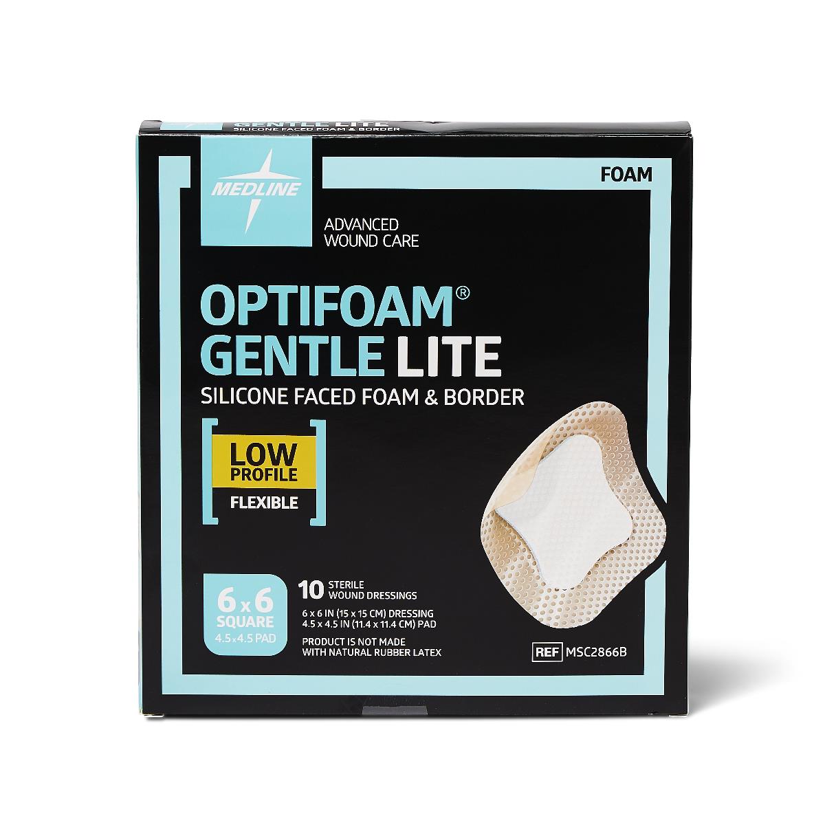 Optifoam Gentle Lite Foam Wound Dressings With Silicone Adhesive