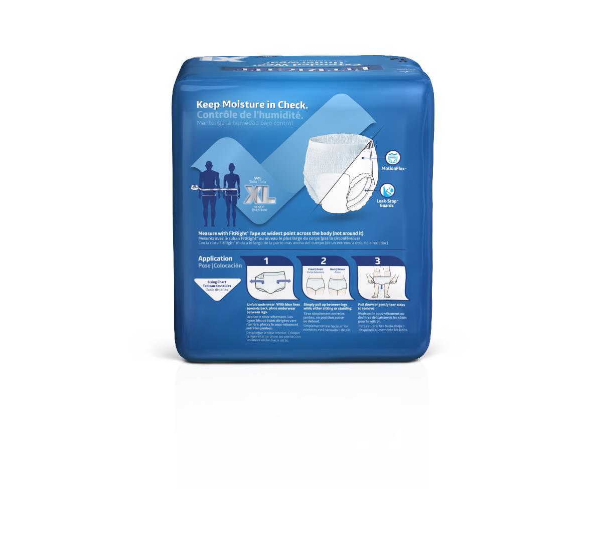 FitRight Extended Wear Overnight Protective Underwear