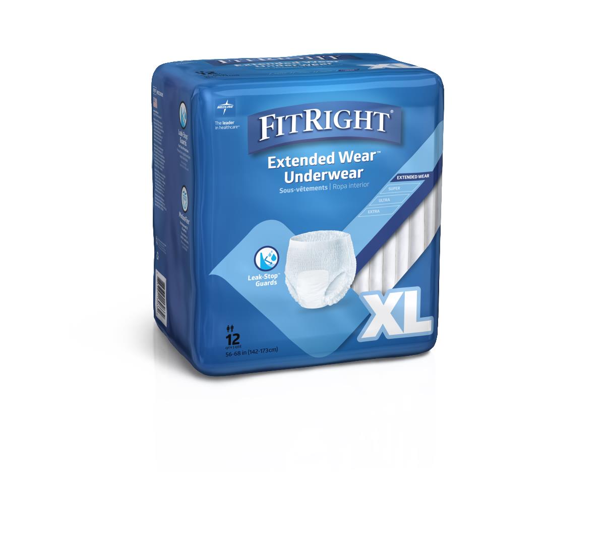 FitRight Extended Wear Overnight Protective Underwear