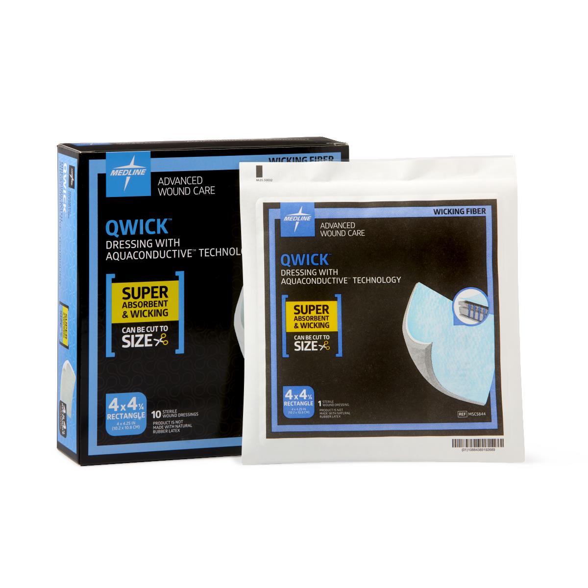 Qwick Nonadhesive Superabsorbent Wound Dressings