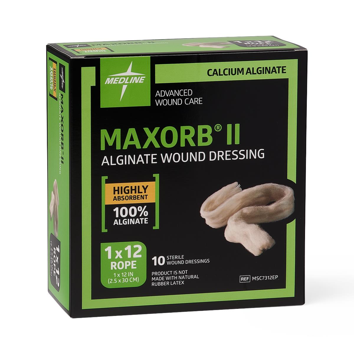 Maxorb Ii Calcium Alginate Wound Dressing 10cm X 20cm - Box Of 5 - Behope