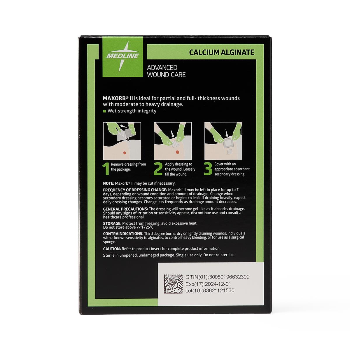 Maxorb II Calcium Alginate Wound Dressing