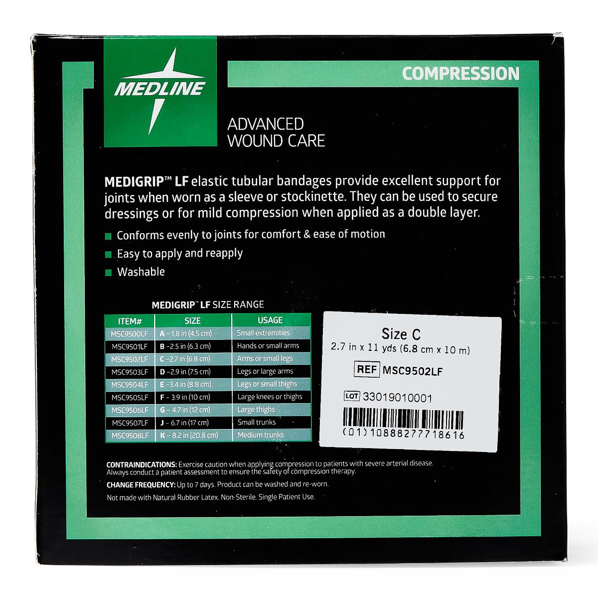 Medigrip LF Elastic Tubular Support Bandages