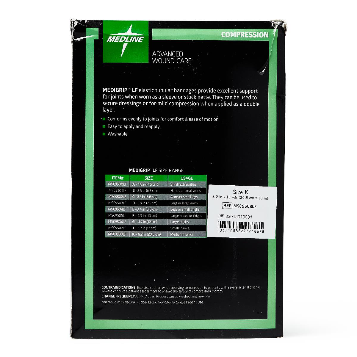 Medigrip LF Elastic Tubular Support Bandages