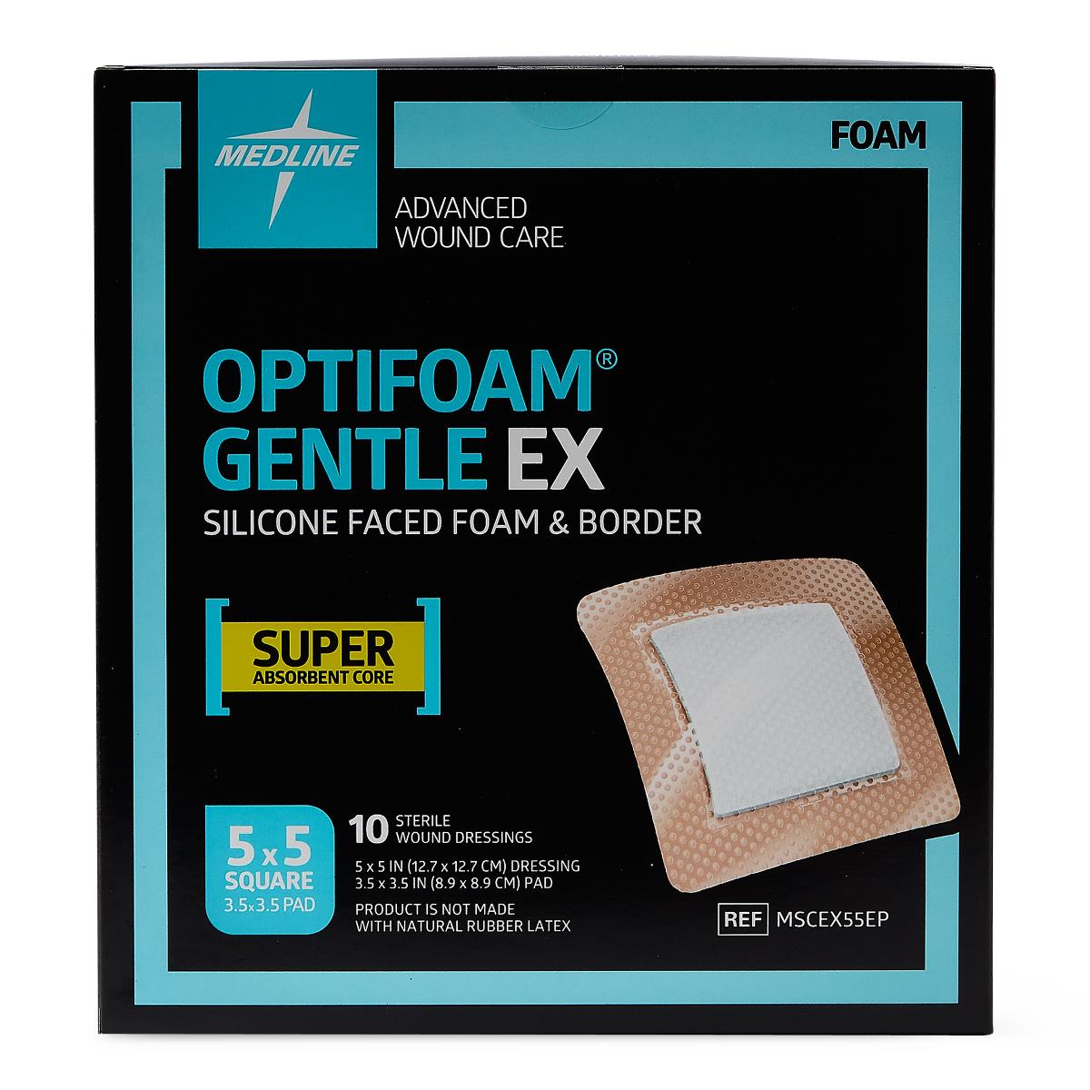 Optifoam Gentle EX Silicone-Faced Foam Wound Dressings