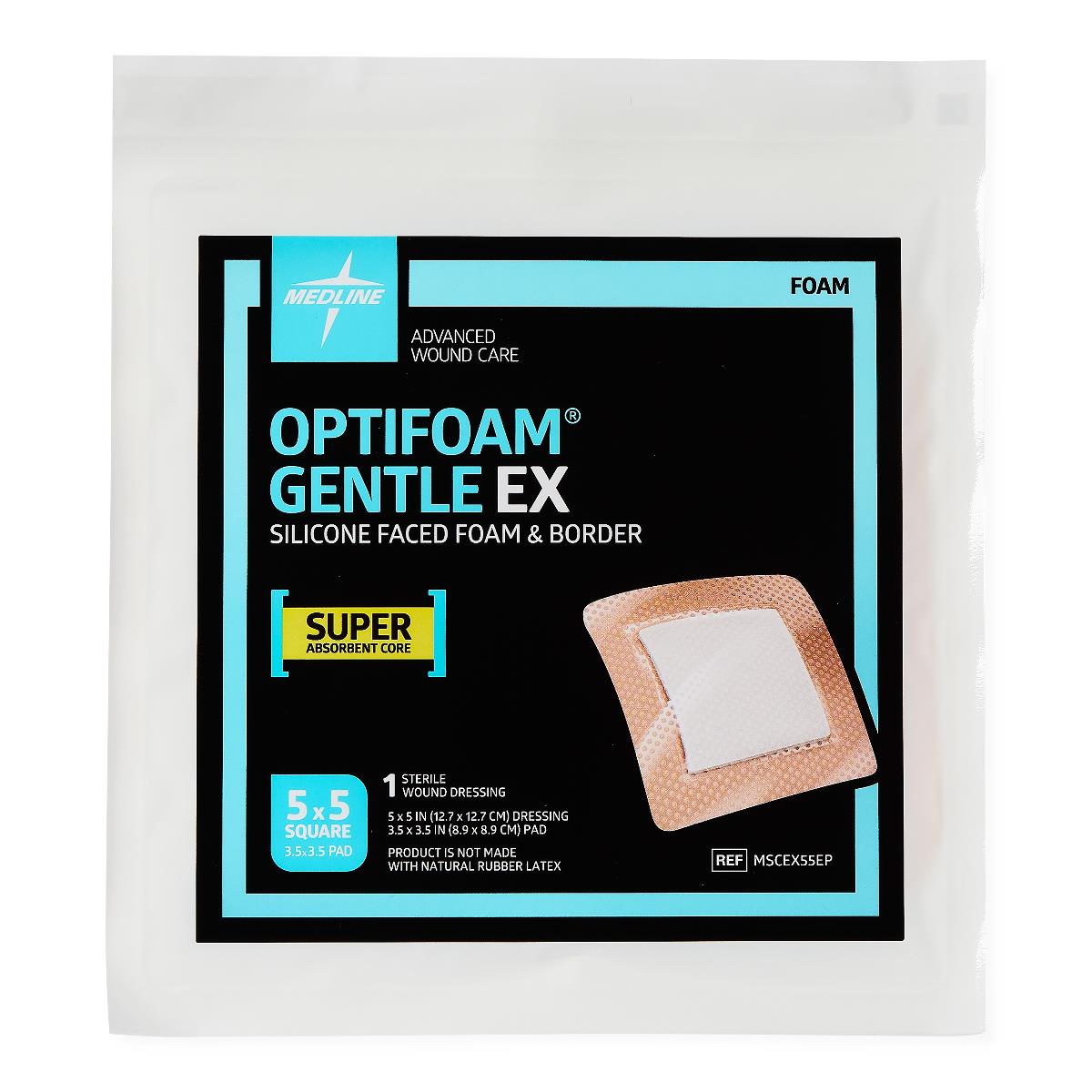 Optifoam Gentle EX Silicone-Faced Foam Wound Dressings