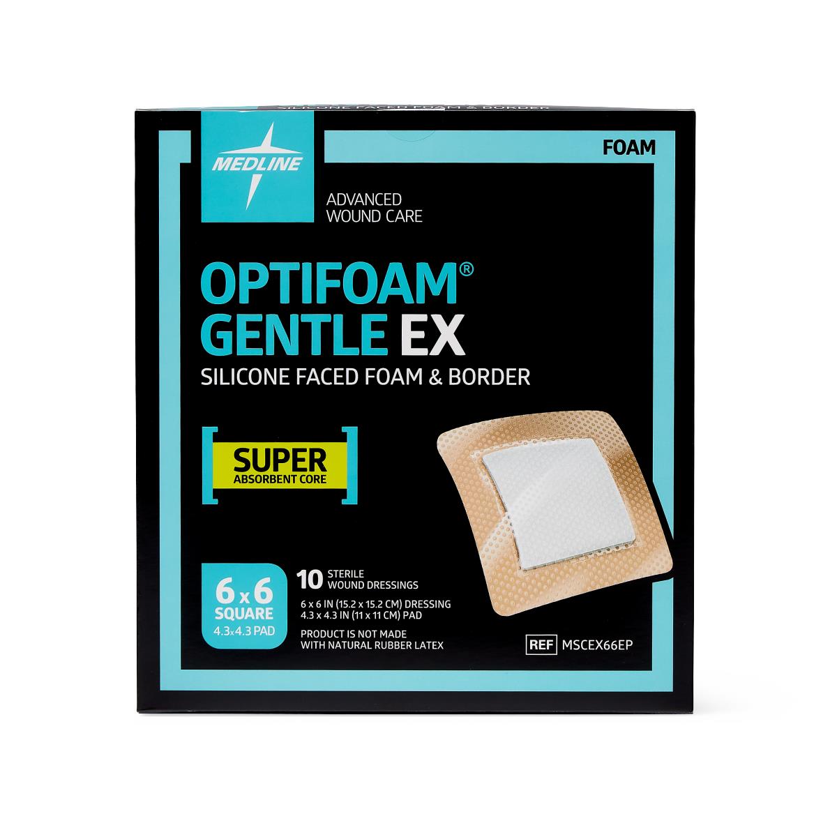 Optifoam Gentle EX Silicone-Faced Foam Wound Dressings