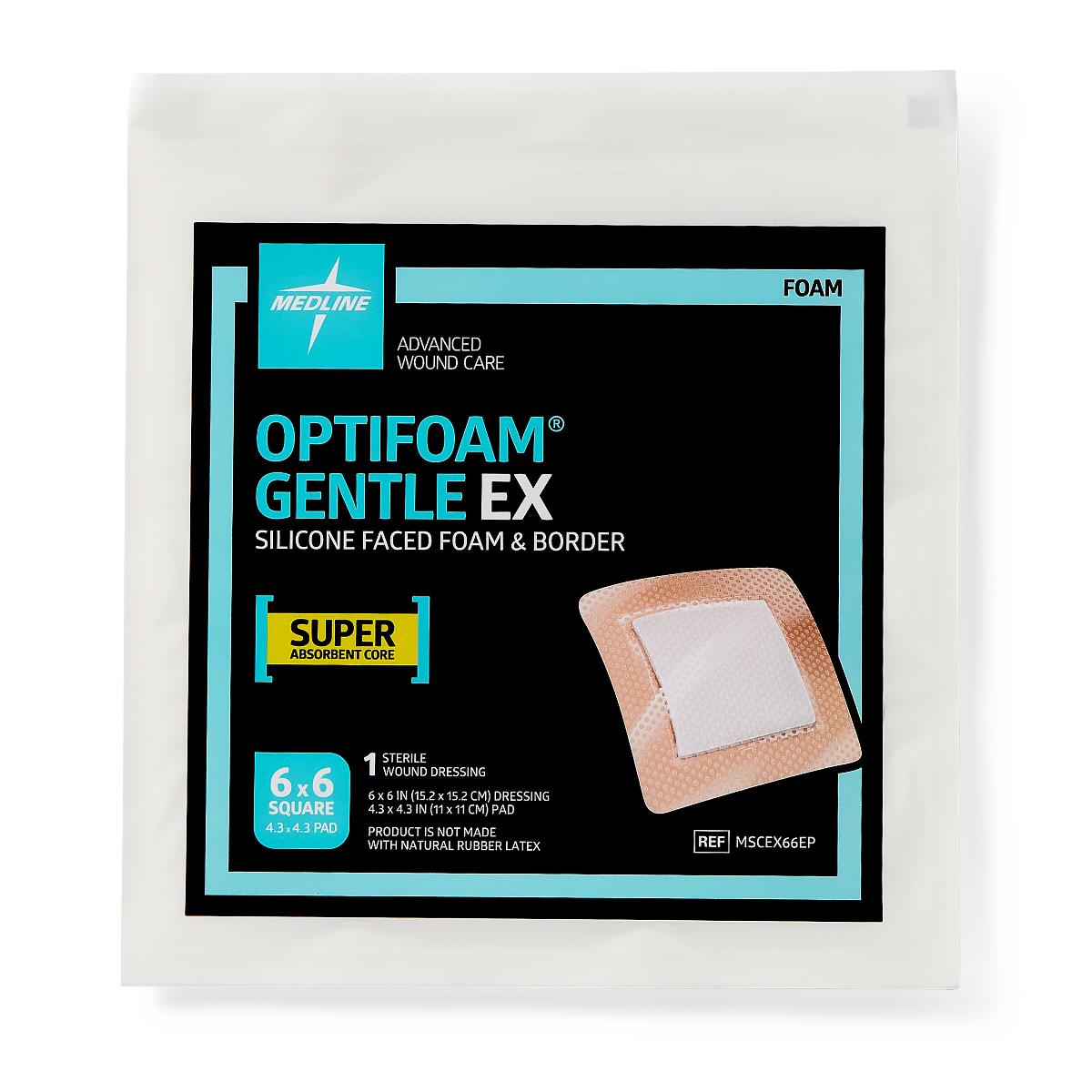 Optifoam Gentle EX Silicone-Faced Foam Wound Dressings
