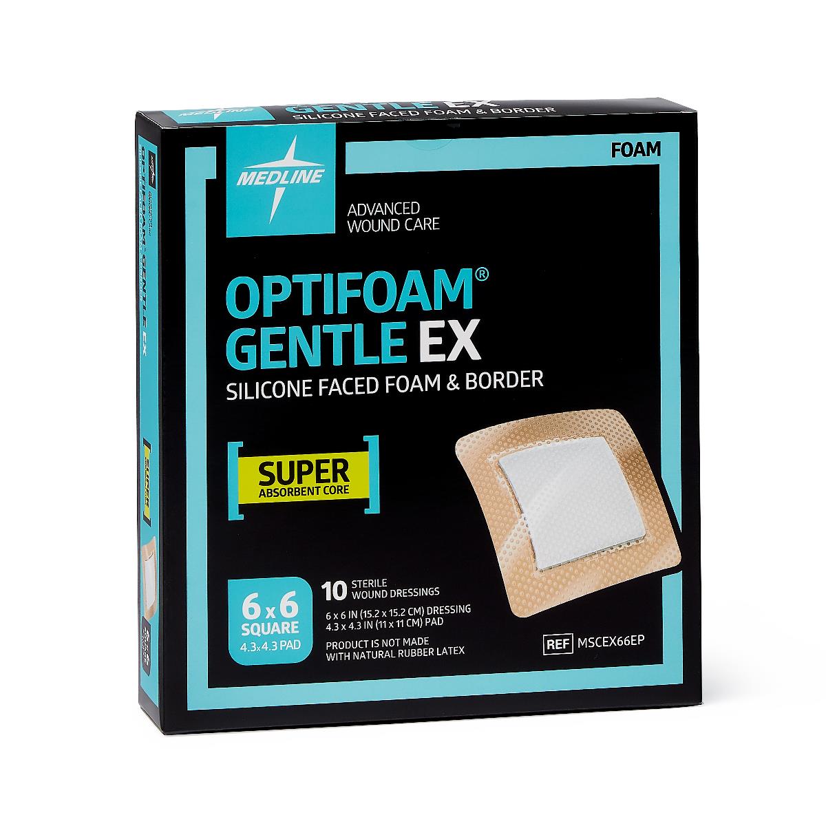 Optifoam Gentle EX Silicone-Faced Foam Wound Dressings