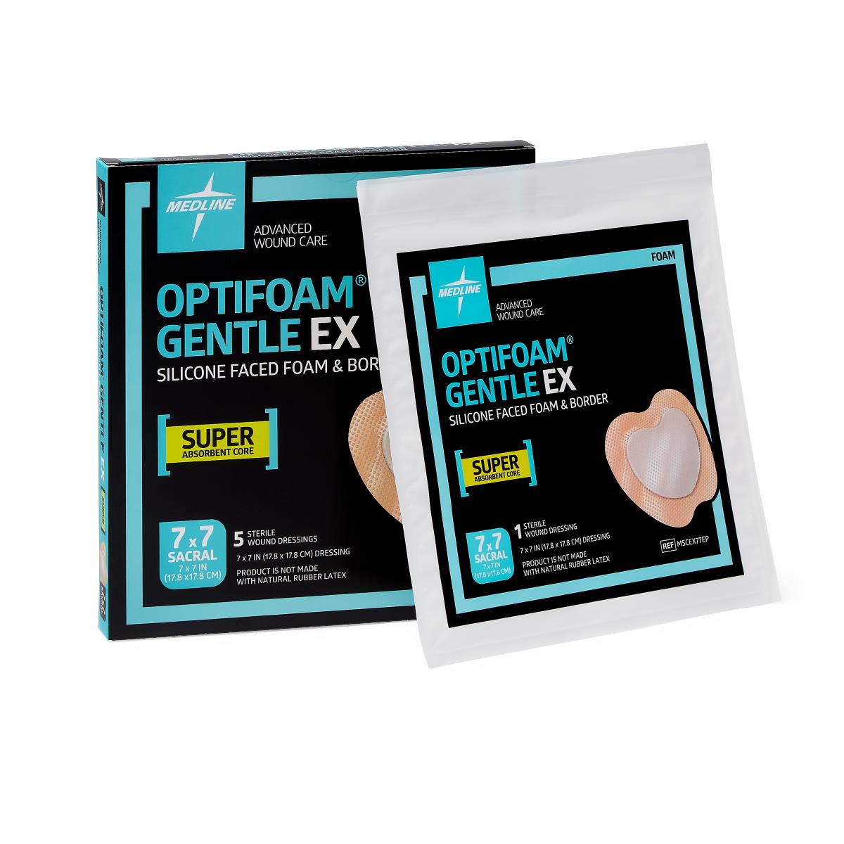 Optifoam Gentle EX Silicone-Faced Foam Wound Dressings