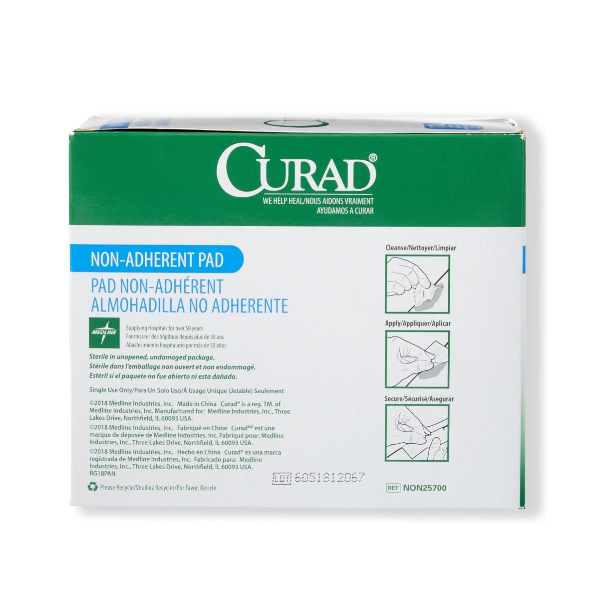 CURAD Sterile Nonadherent Dressing Pads