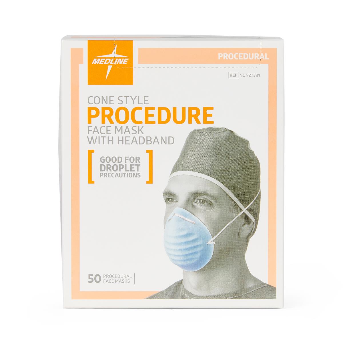Face Mask Molded Aseptex Style With Nose Clip Blue Case/300
